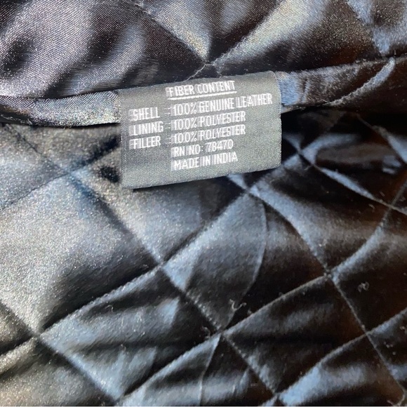 Nicole Miller New York Mens Black Leather Lined Zipper Jacket - Picture 7 of 11